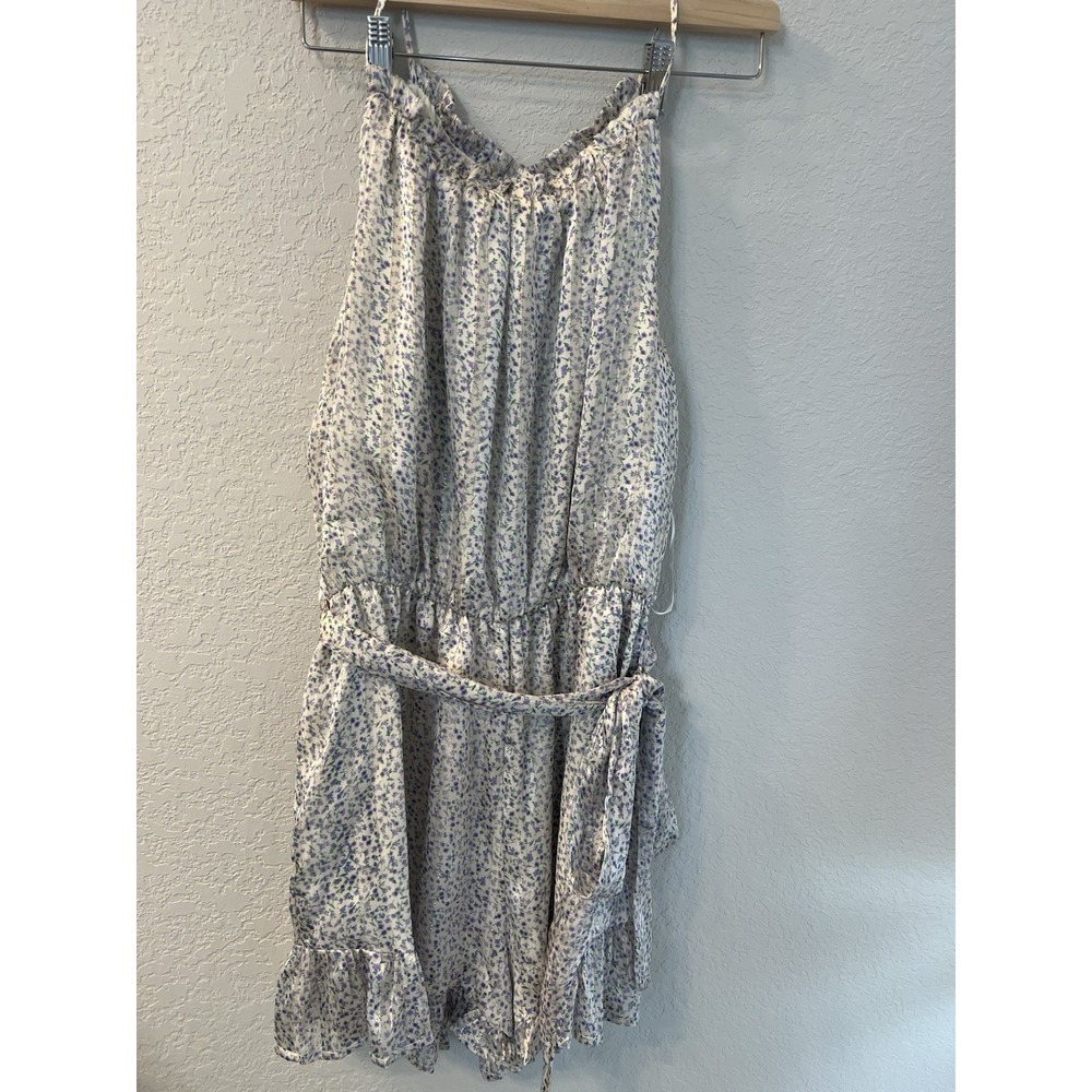 Allie‎ Rose Floral Romper Shorts Open Back